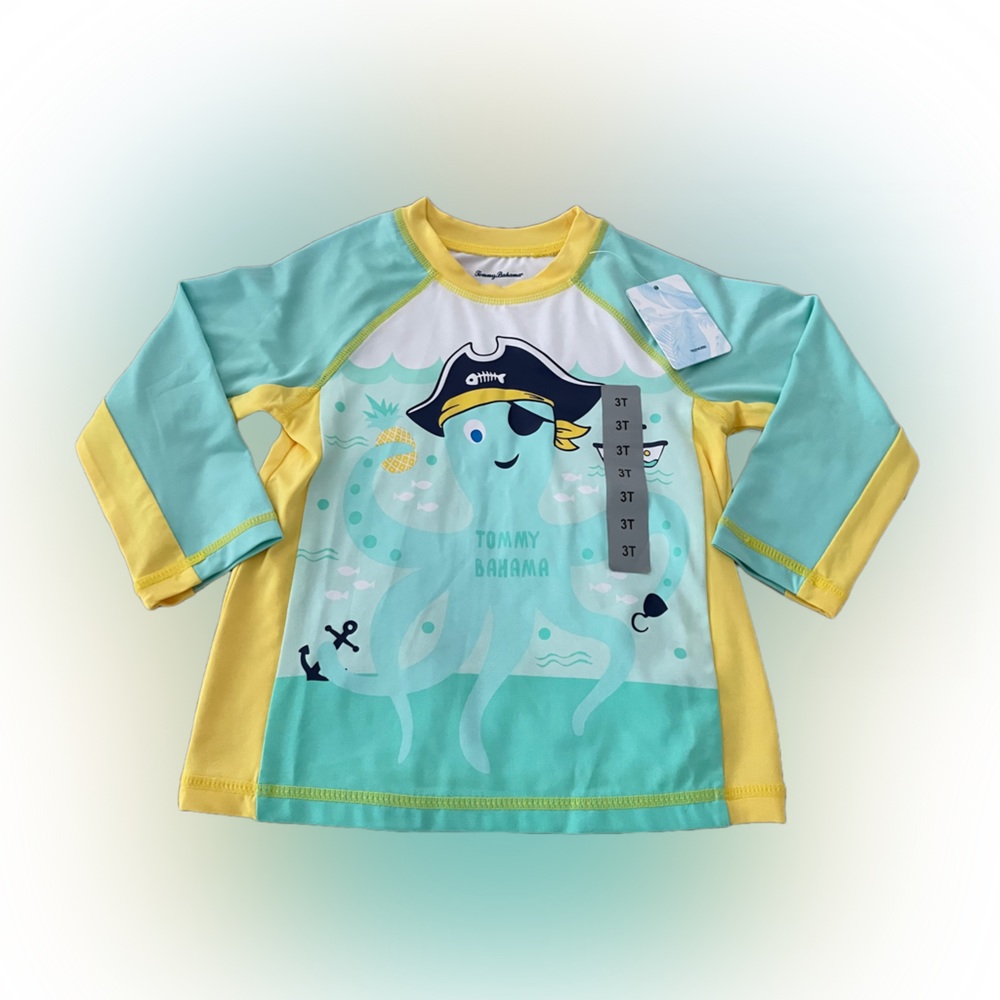 Tommy Bahama Toddler Rash Guard Long Sleeves Top Size: 3T (NWT)